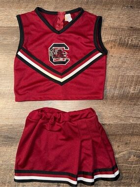 Little King USC University of South Carolina Gamecocks Cheer Set Girls Size 6
